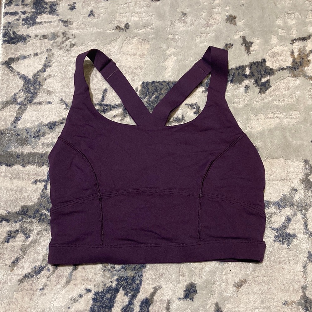 Purple Lululemon Size 4 Sports Bra